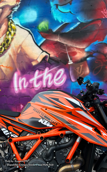 KTM 1290 Super Duke R GRAPHICS - "Shapeshifter" (Orange) - MotoProWorks