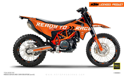 KTM 690 SMC-R GRAPHICS - "Ready2Race" (Orange) - MotoProWorks