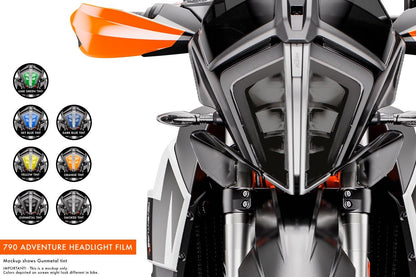 Premium Headlight Tinted Film for KTM 790/890 Adventure R/S - MotoProWorks
