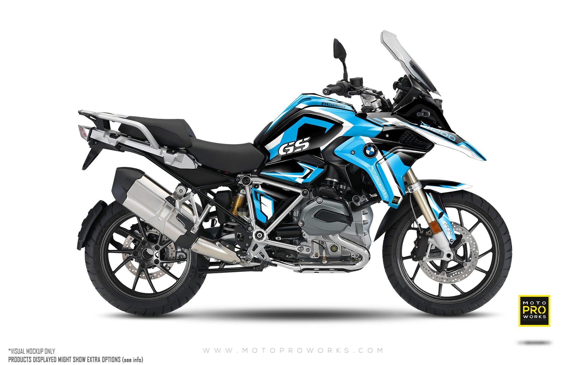 BMW R 1200 / 1250 GS GRAPHICS - "Voyager" (Blue) - MotoProWorks