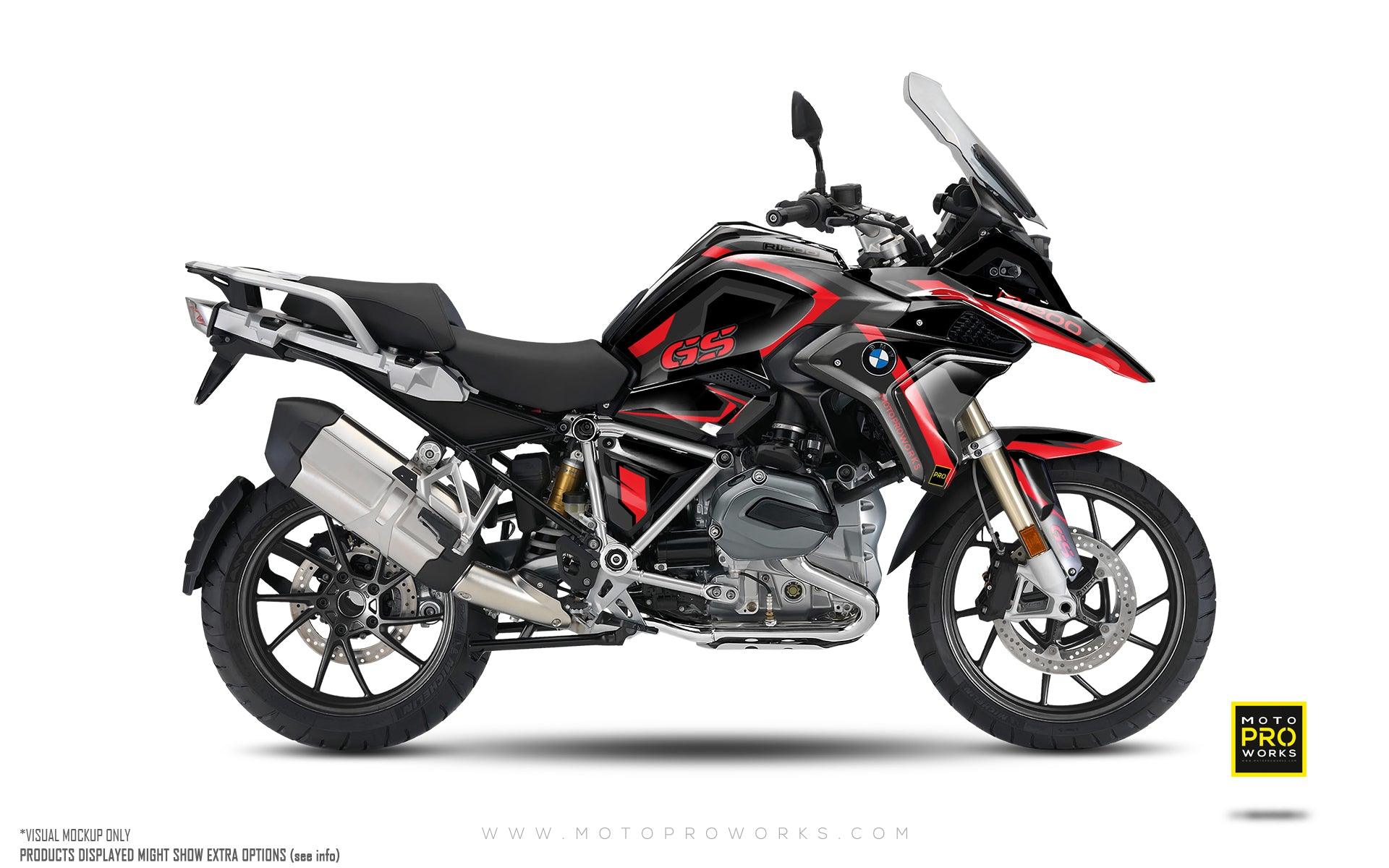 BMW R 1200 / 1250 GS GRAPHICS - "Voyager" (Red) - MotoProWorks