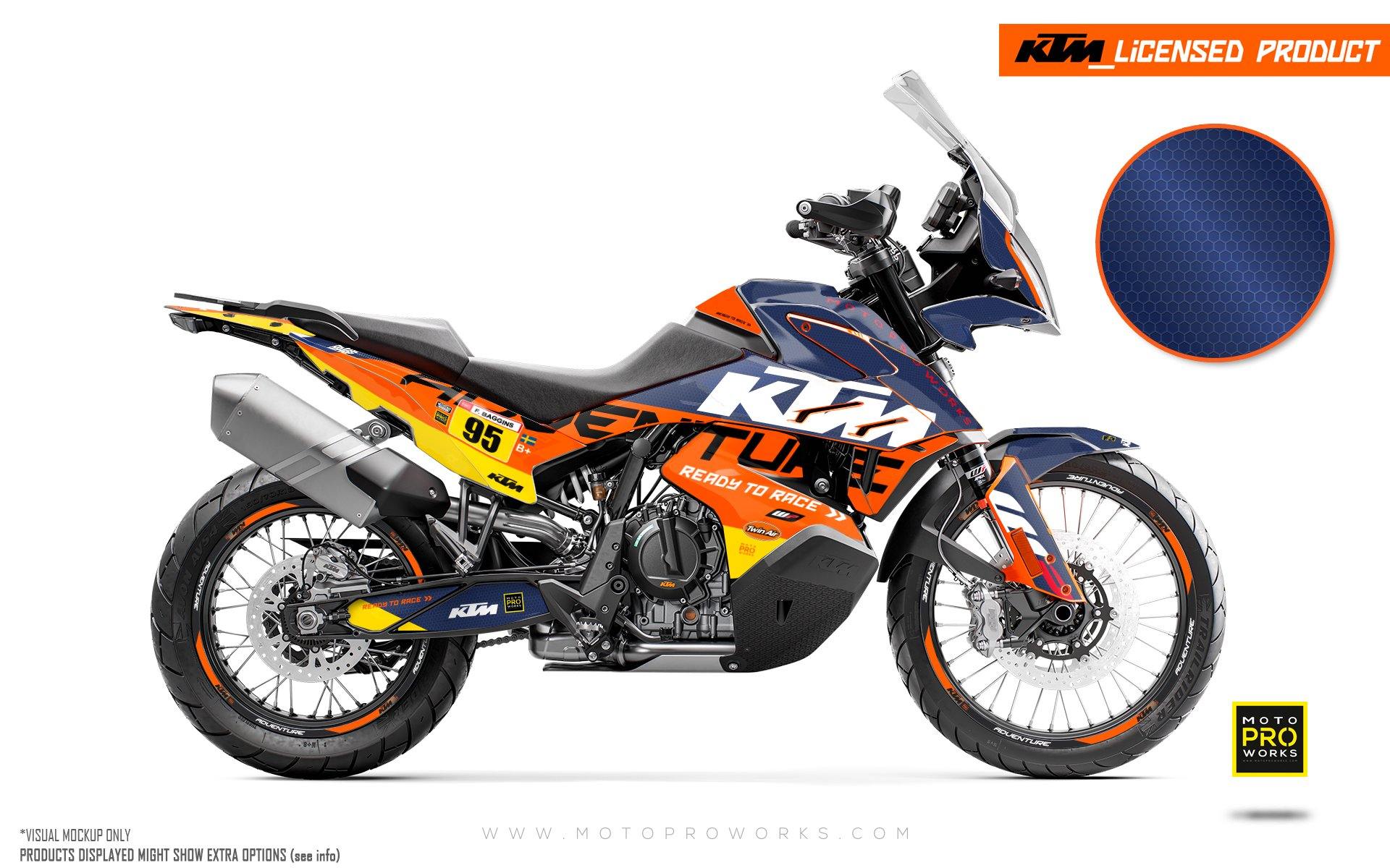 KTM 790/890 Adventure R/S GRAPHICS - "Waypointer" (Dawn/Honeycomb) - MotoProWorks