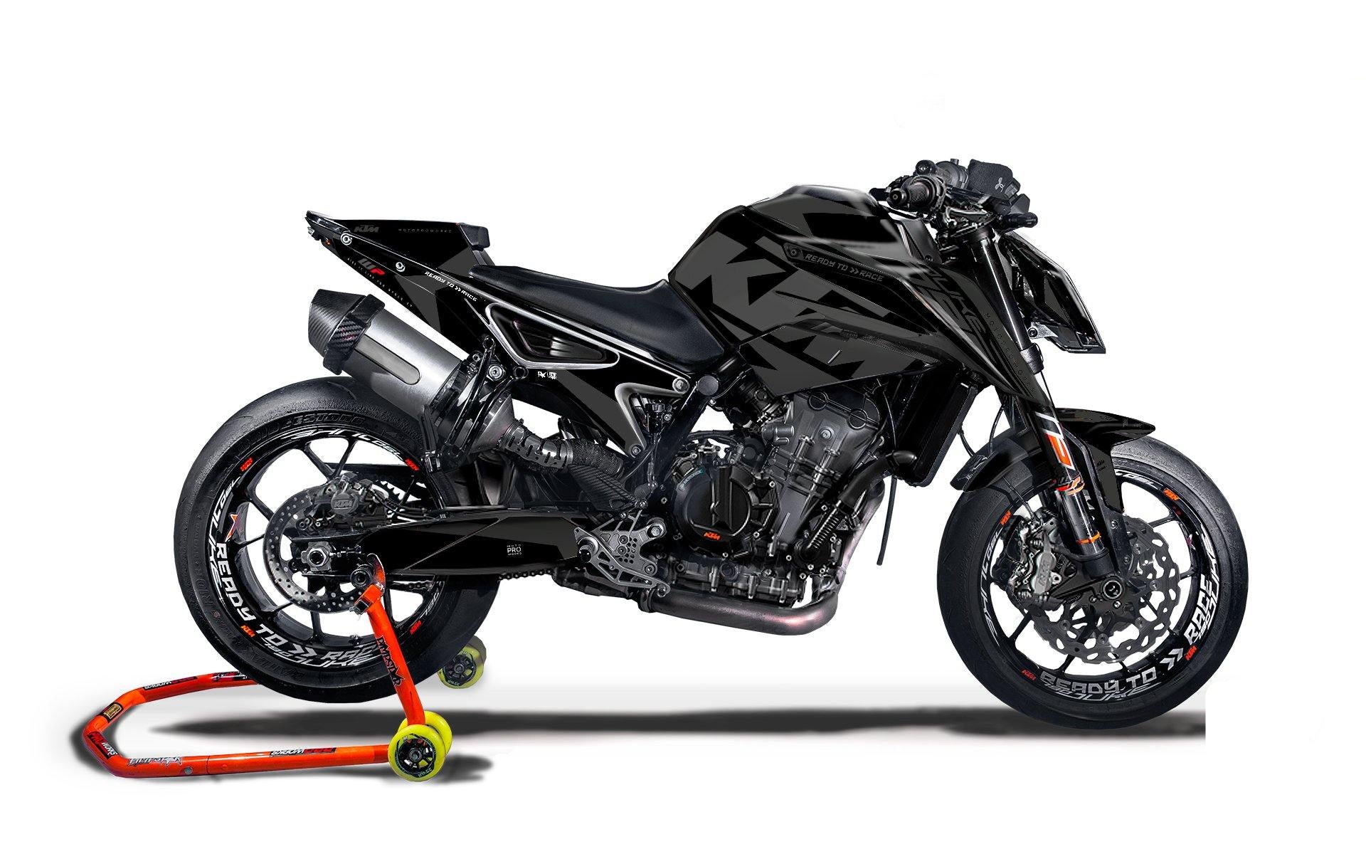 KTM 790 Duke GRAPHICS - "Torque" (Black) - MotoProWorks