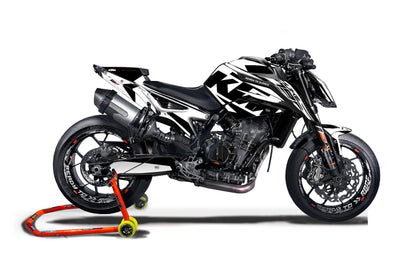 KTM 790 Duke GRAPHICS - "Torque" (White/Black) - MotoProWorks