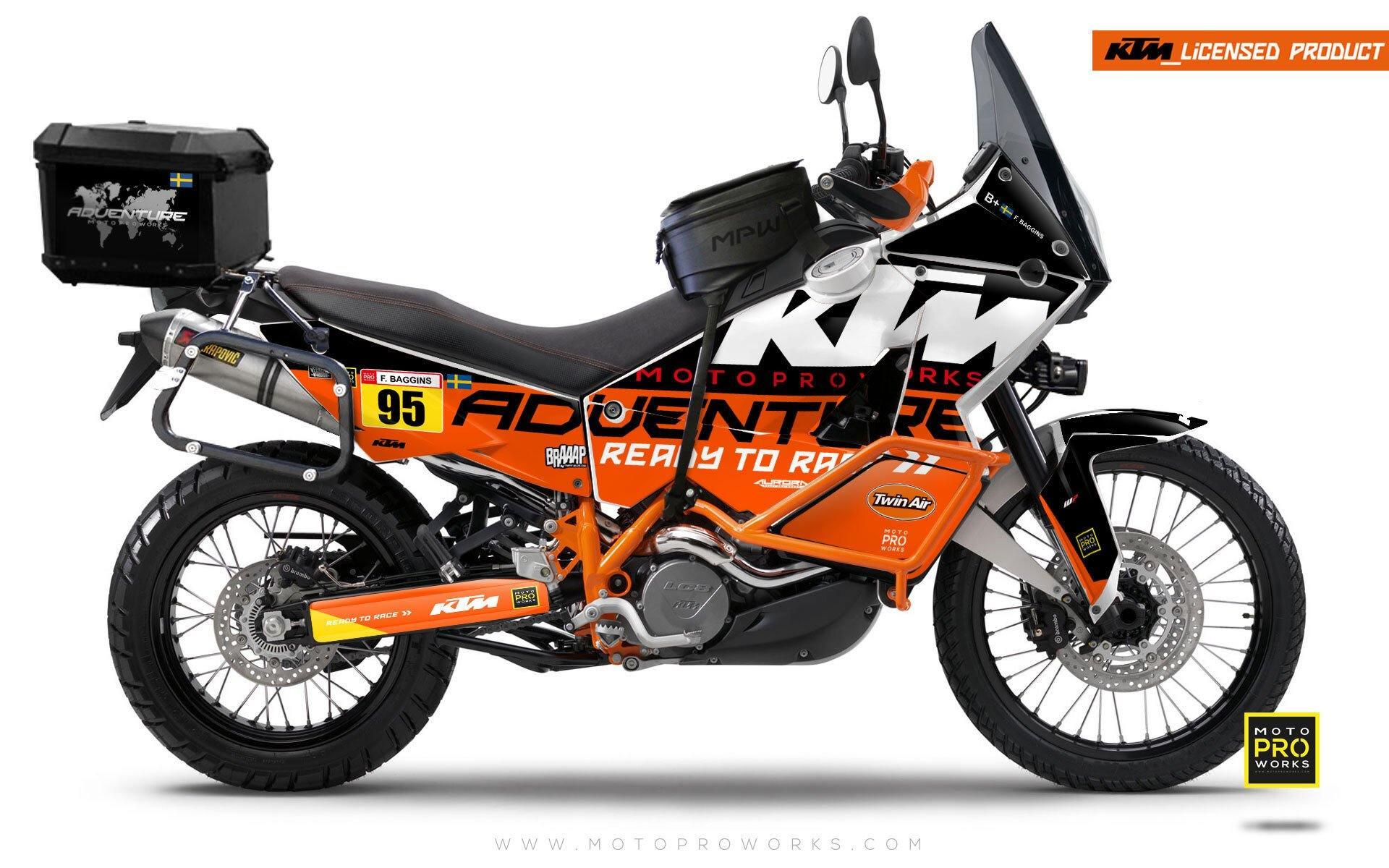KTM 950/990 Adventure GRAPHICS - "WAYPOINTER" (midnight) - MotoProWorks
