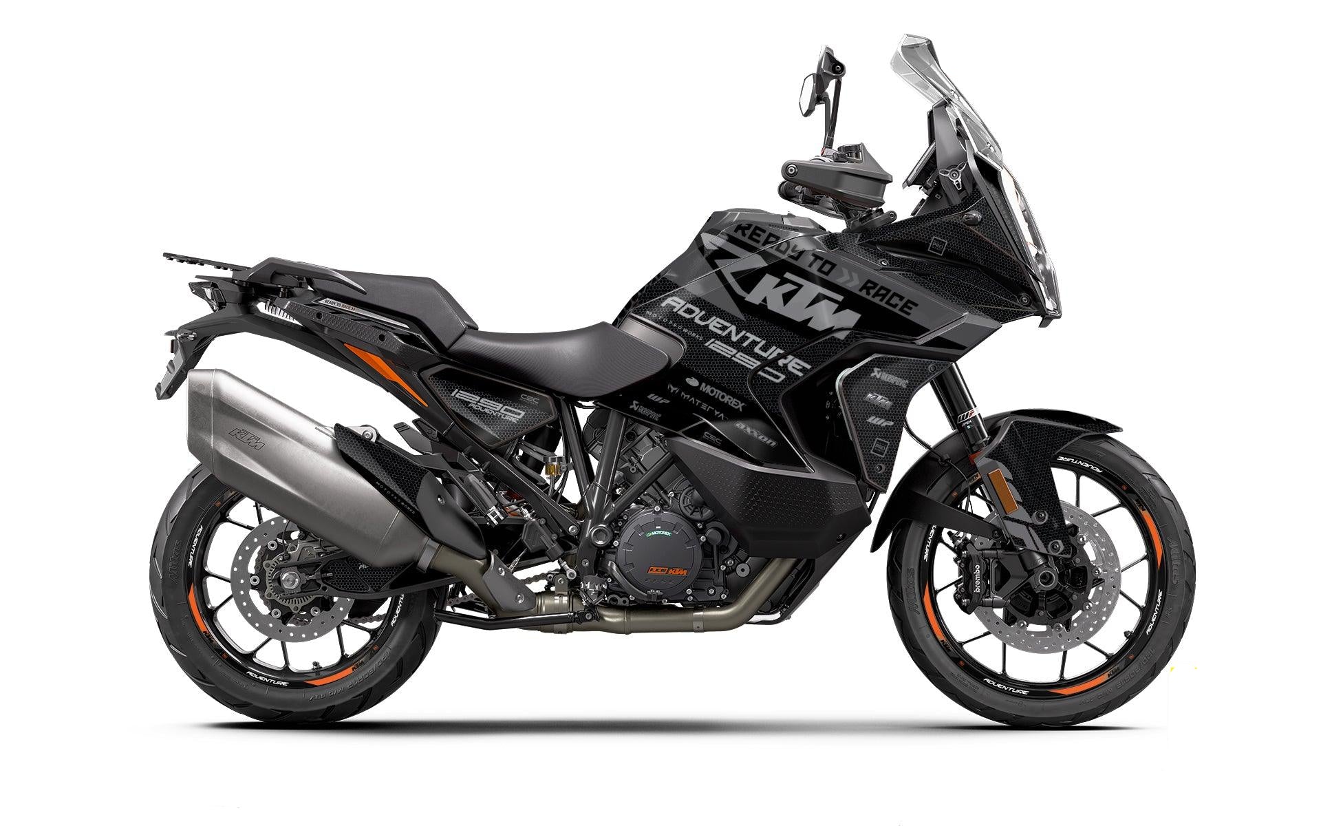 KTM 1290 Super Adventure GRAPHICS - "RR-Tech" (Black) - MotoProWorks