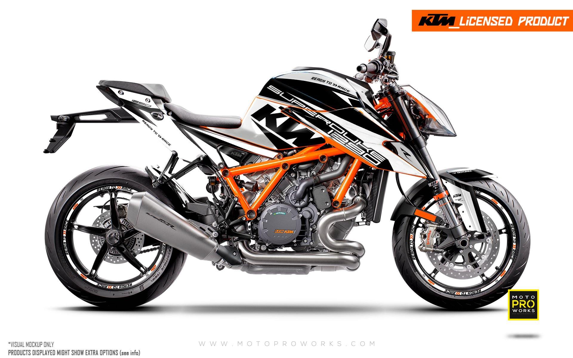 KTM 1290 Super Duke R 2020-2023 - "Torque" (White/Black) - MotoProWorks