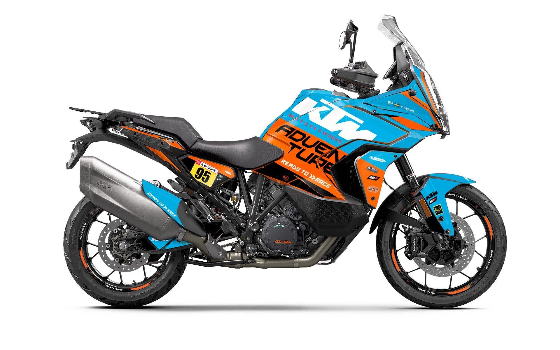 KTM 1290 Super Adventure 2021-2024 GRAPHICS - "Waypointer" (Ocean) - MotoProWorks