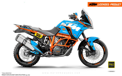 KTM 1290 Super Adventure 2017-2020 GRAPHICS - "Waypointer" (Ocean) - MotoProWorks