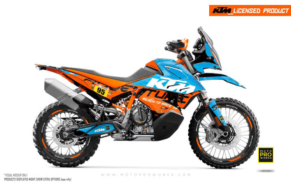 KTM 790/890 Adventure R/S GRAPHICS - "Waypointer" (Ocean) - MotoProWorks
