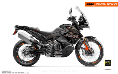 KTM 790/890 Adventure R/S GRAPHICS - "RR-Tech" (Black) - MotoProWorks