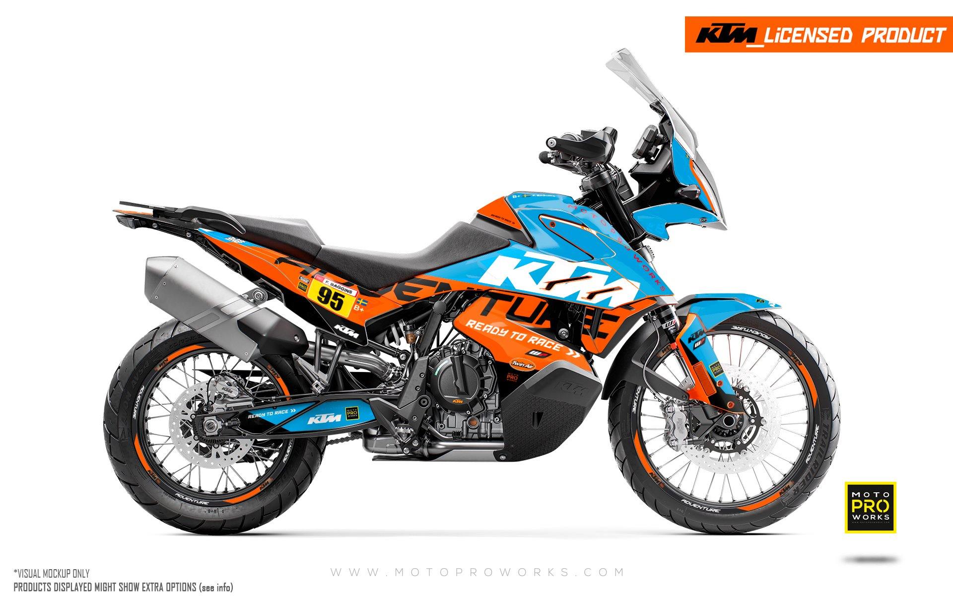 KTM 790/890 Adventure R/S GRAPHICS - "Waypointer" (Ocean) - MotoProWorks