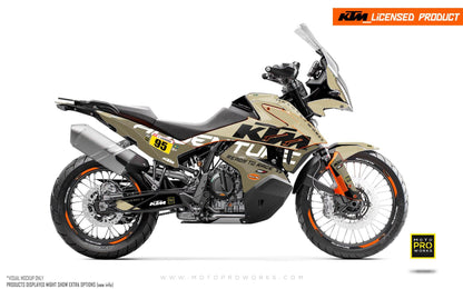 KTM 790/890 Adventure R/S GRAPHICS - "Waypointer" (Sand) - MotoProWorks