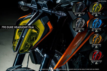 Premium Headlight Tinted Film for KTM 790/890 Duke - MotoProWorks