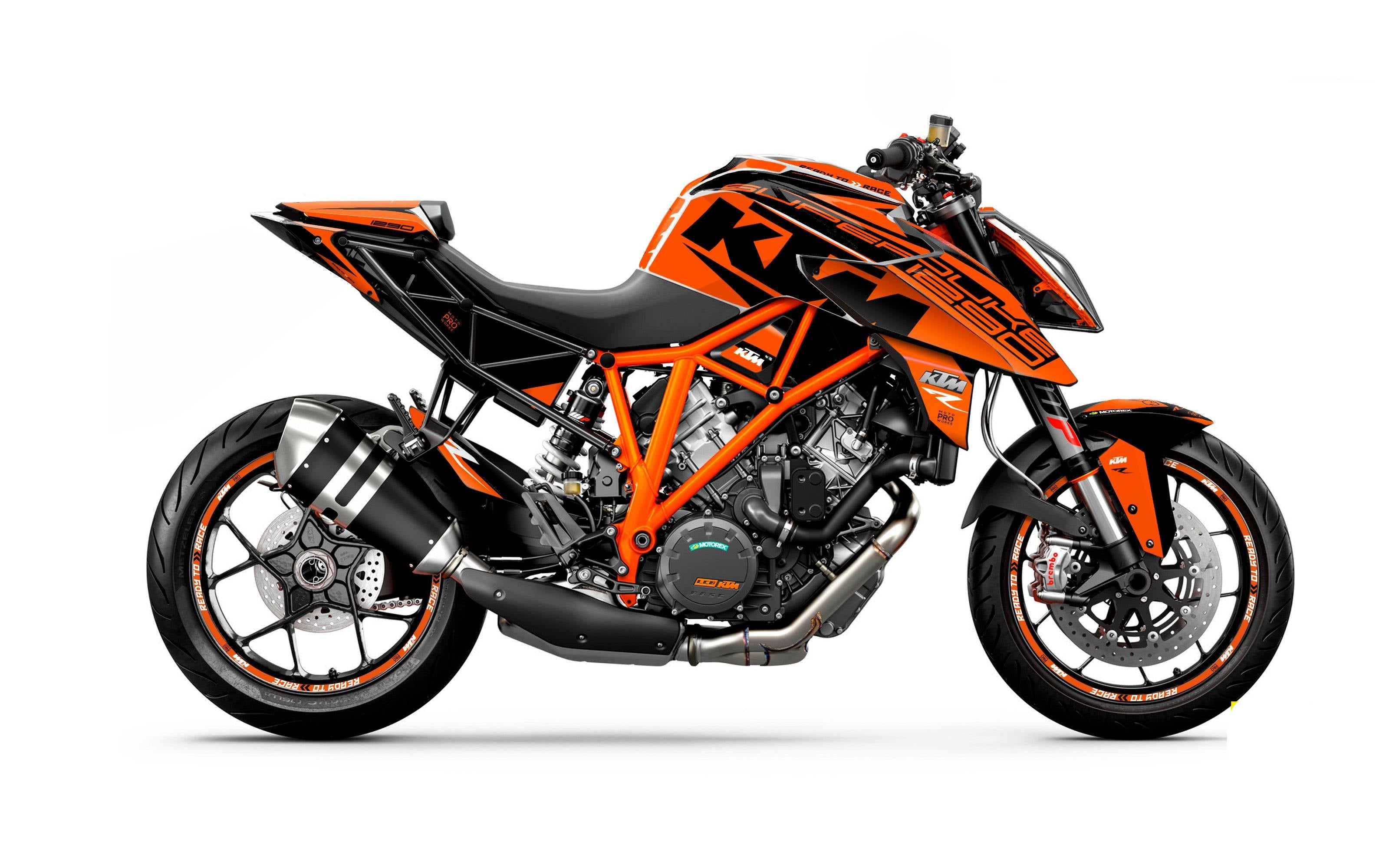 KTM 1290 Super Duke R 2014-2019 GRAPHICS - "Torque" (Orange) - MotoProWorks