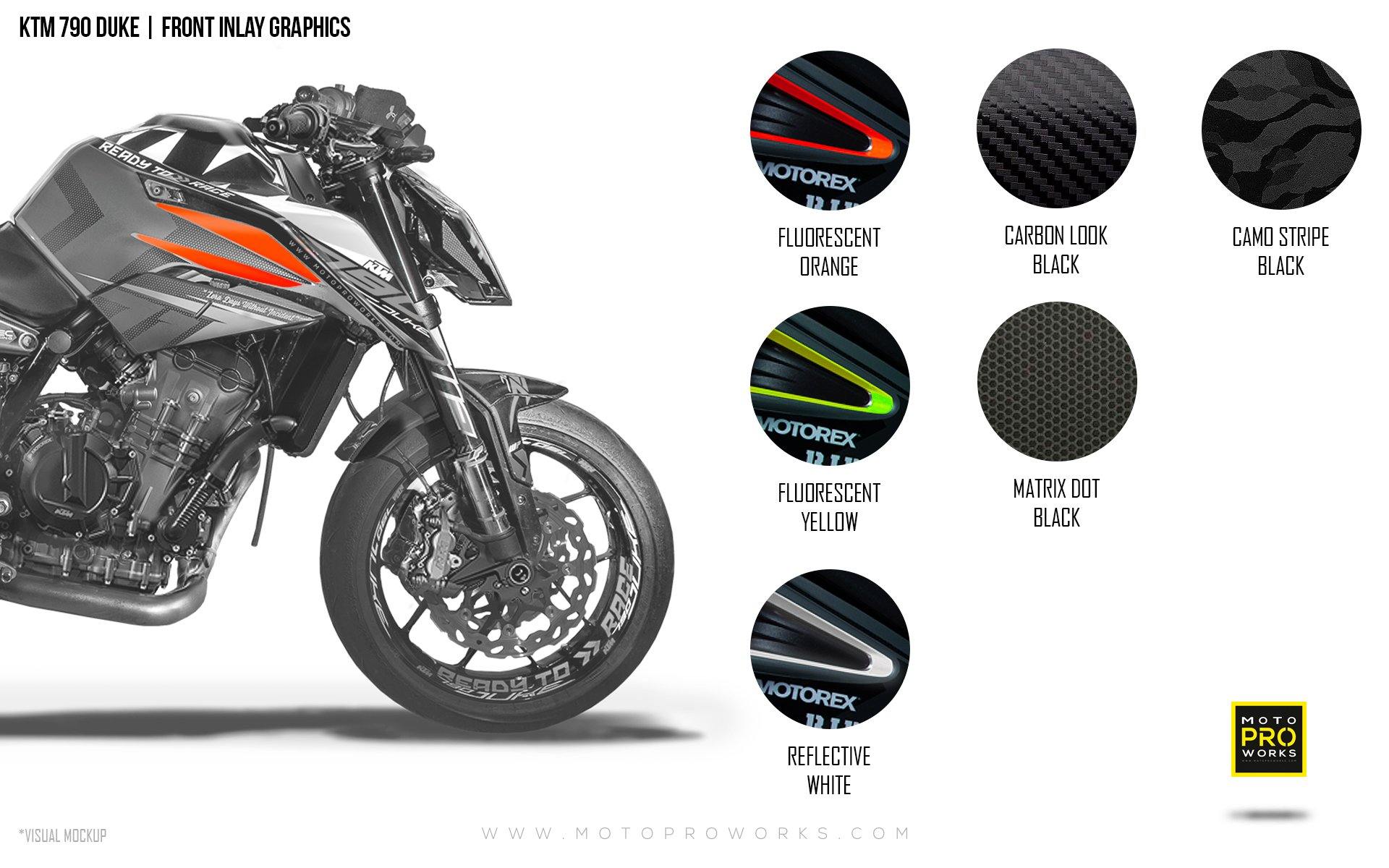Front Inlay Graphics - KTM 790/890 Duke - MotoProWorks