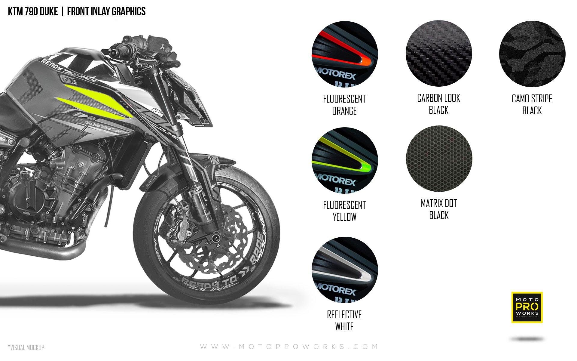 Front Inlay Graphics - KTM 790/890 Duke - MotoProWorks