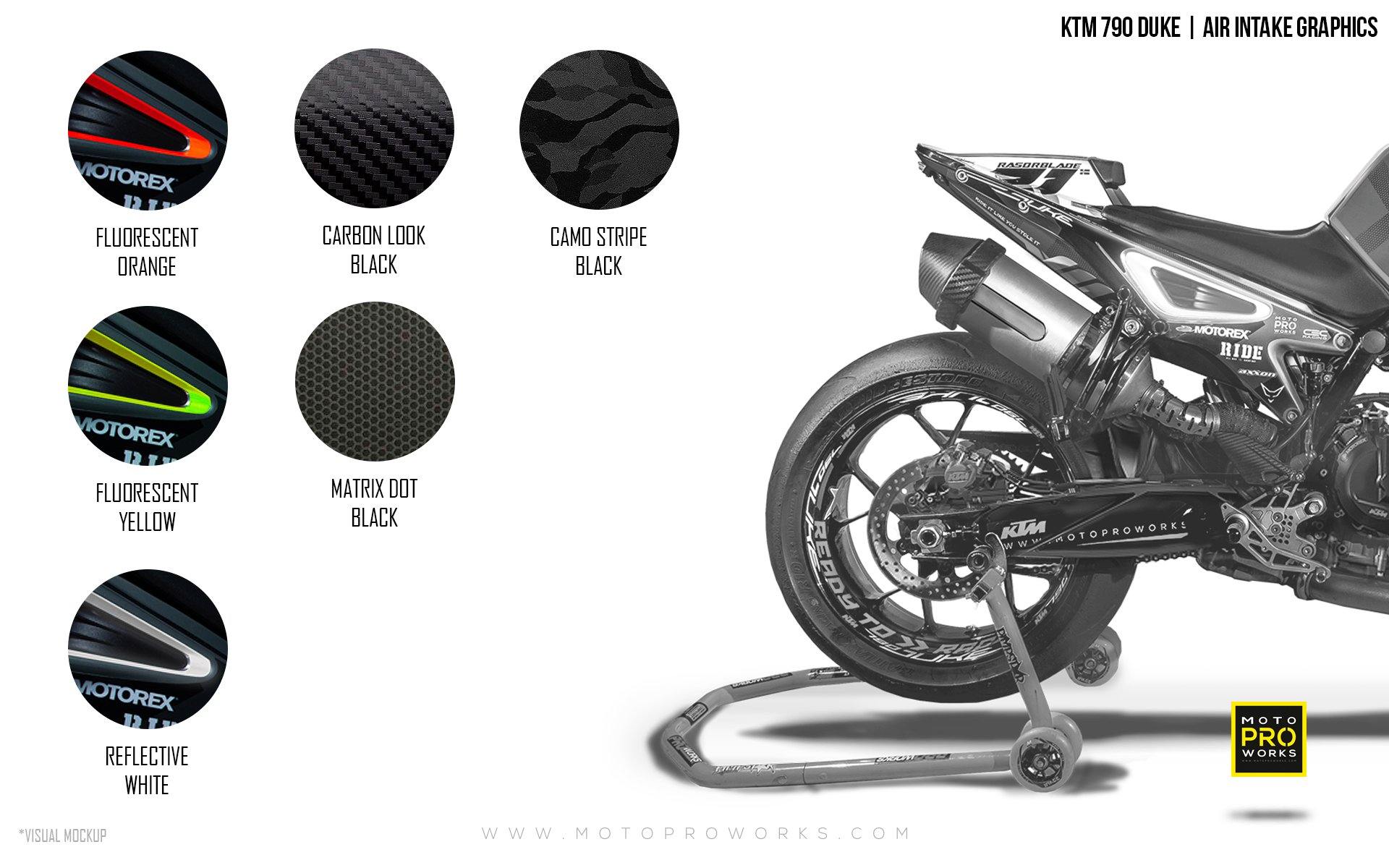Air Intake Graphics - KTM 790/890 Duke - MotoProWorks