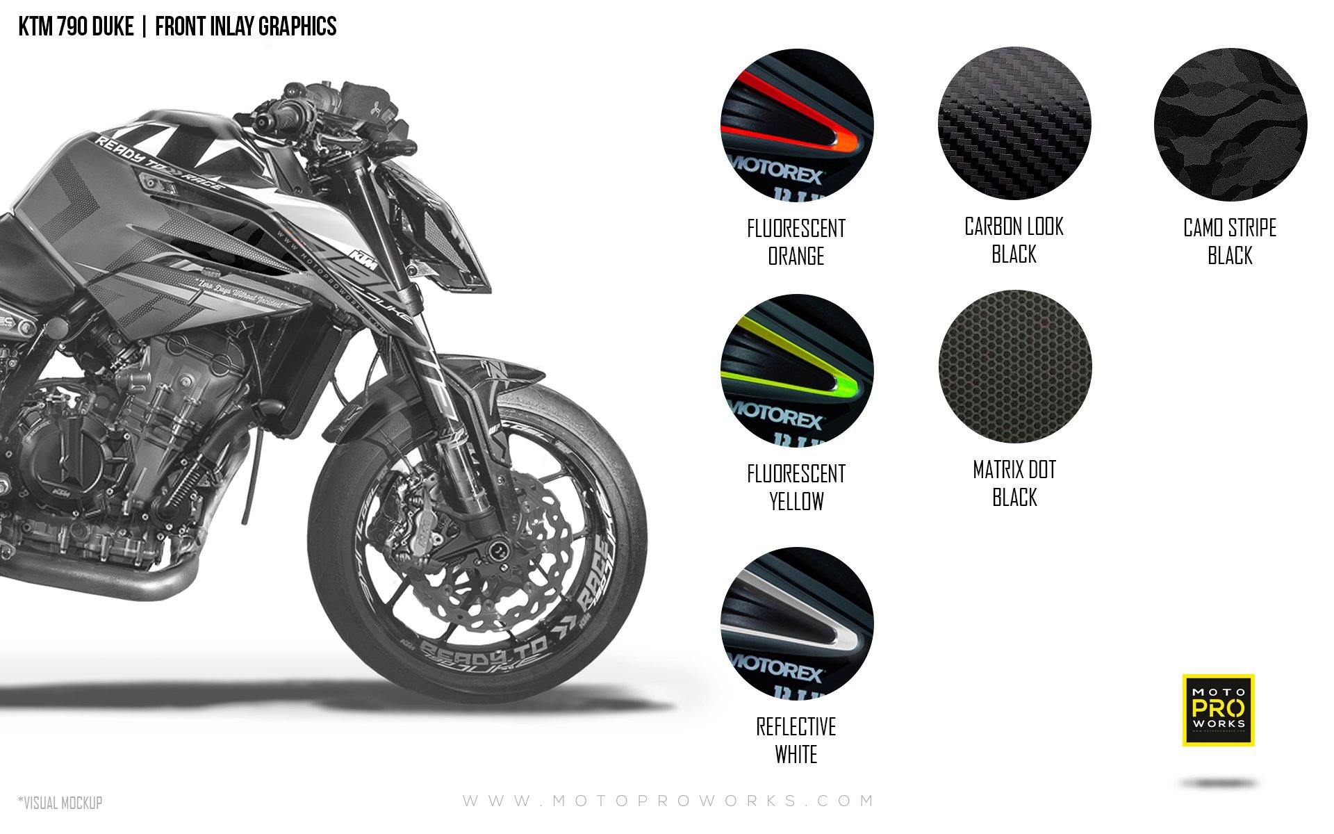 Front Inlay Graphics - KTM 790/890 Duke - MotoProWorks