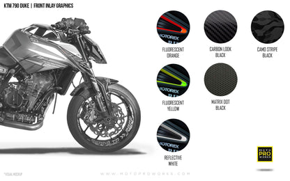 Front Inlay Graphics - KTM 790/890 Duke - MotoProWorks