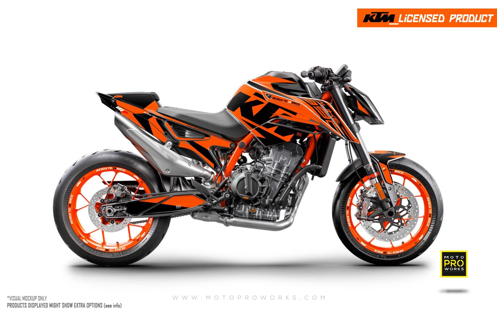 KTM 890 Duke R GRAPHICS - "Torque" (Orange) - MotoProWorks