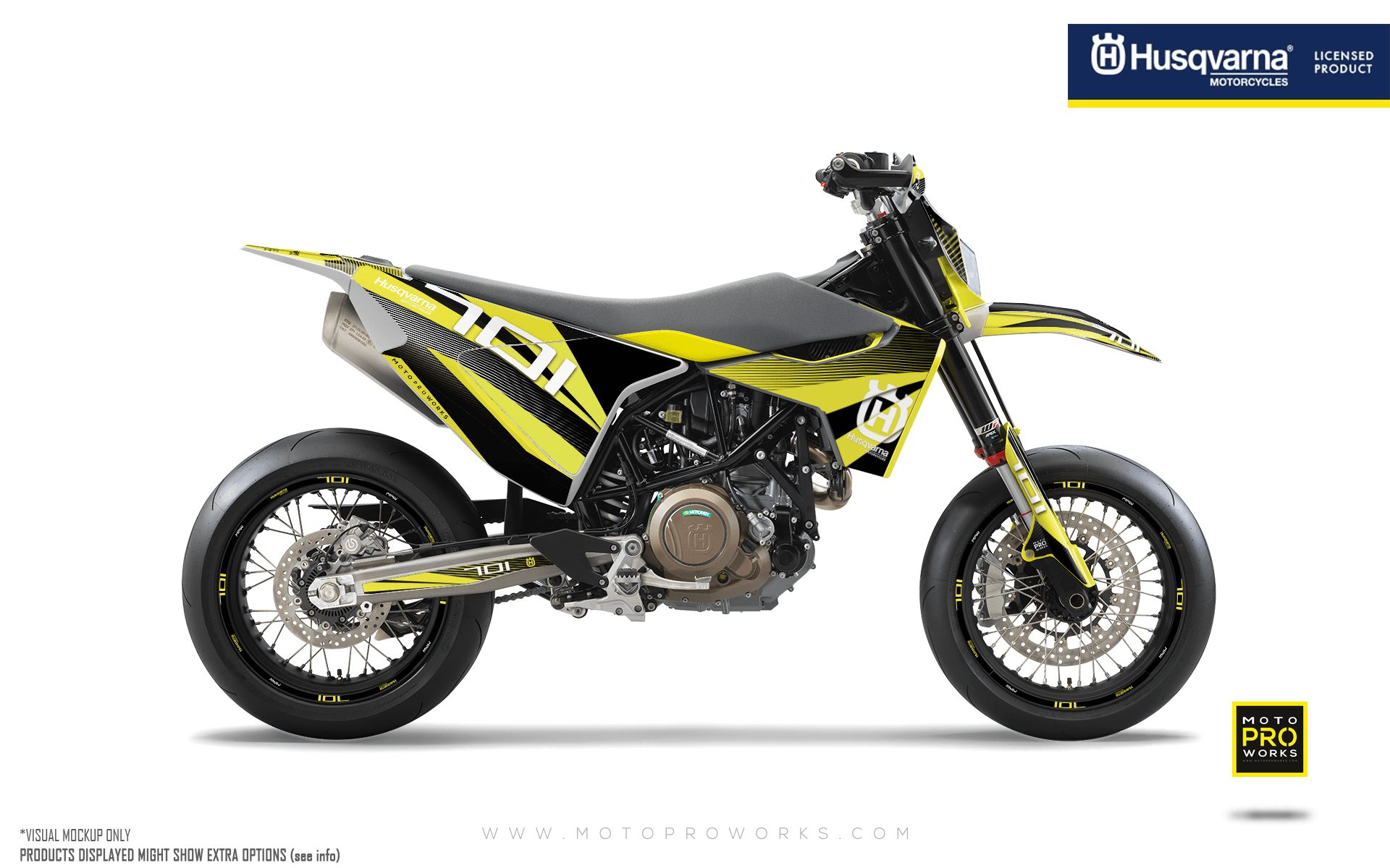 Husqvarna 701 GRAPHICS - "Featherlight" (Yellow) - MotoProWorks