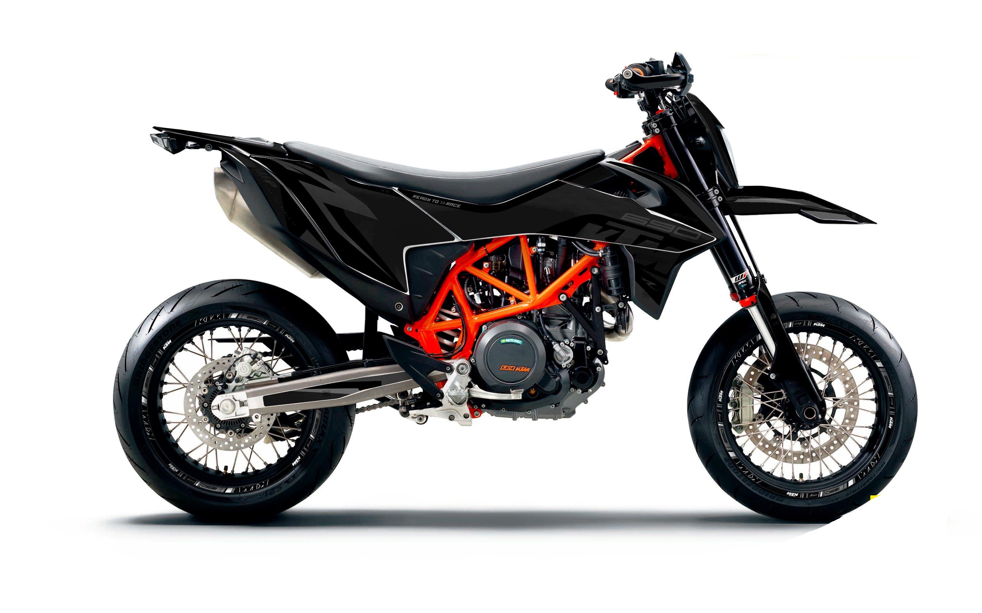 KTM 690 SMC-R GRAPHICS - "Torque" (Black) - MotoProWorks