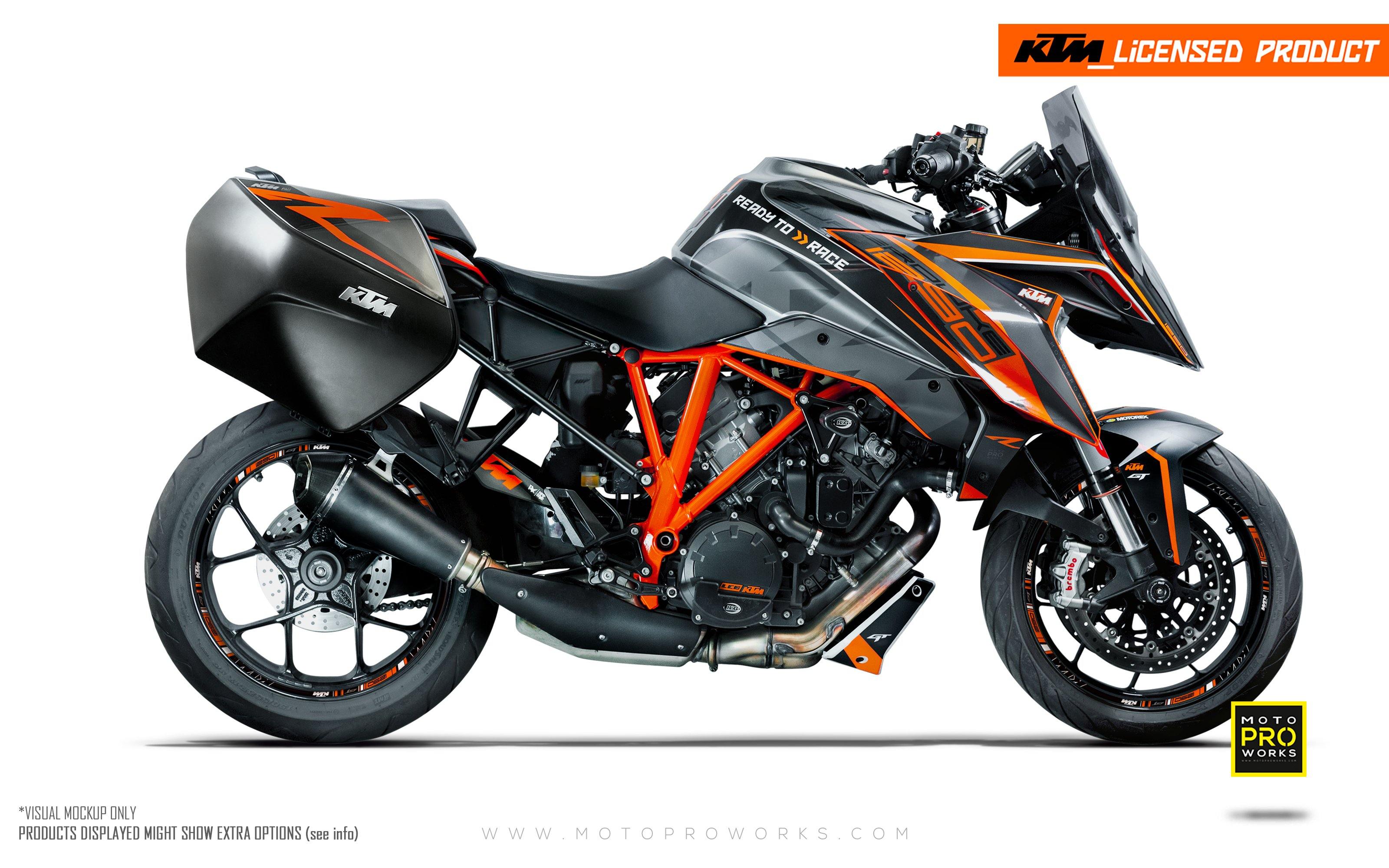 KTM 1290 Super Duke GT GRAPHICS - "Torque" (Black/Orange) - MotoProWorks