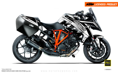 KTM 1290 Super Duke GT GRAPHICS - "Torque" (White/Black) - MotoProWorks
