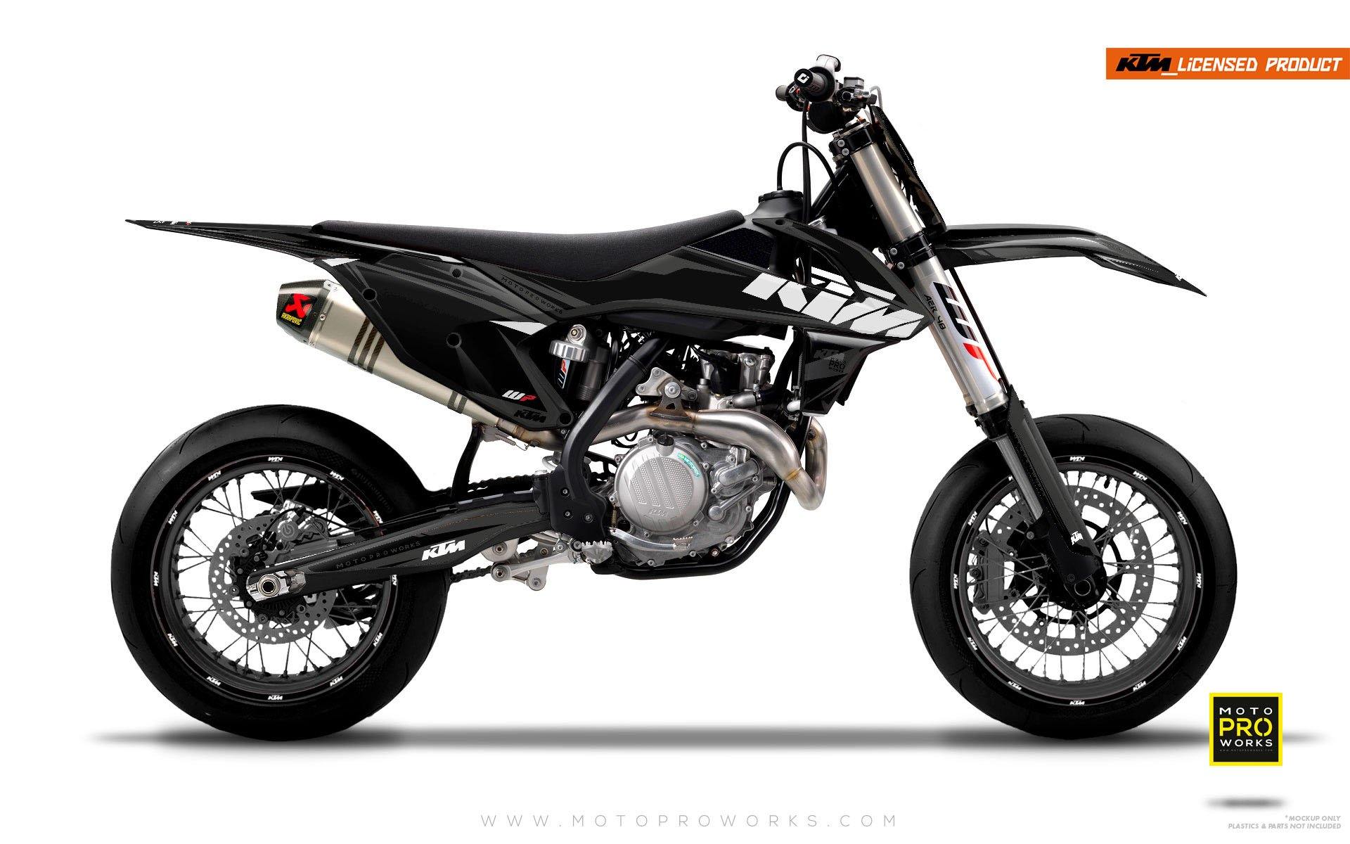 KTM EXC/SX/XC GRAPHICS - "EDGE" (black/grey) - MotoProWorks