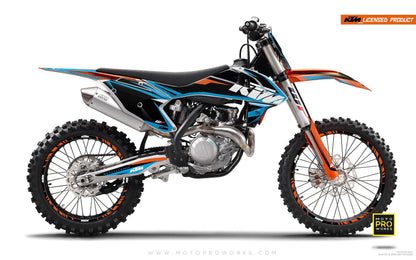 KTM EXC/SX/XC GRAPHICS - "EDGE" (blue) - MotoProWorks