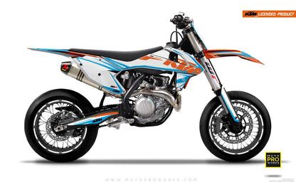 KTM EXC/SX/XC GRAPHICS - "EDGE" (blue/white) - MotoProWorks