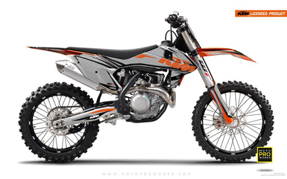 KTM EXC/SX/XC GRAPHICS - "EDGE" (grey) - MotoProWorks