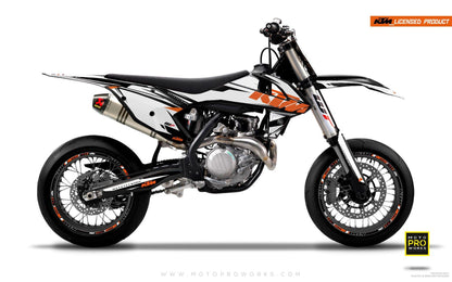 KTM EXC/SX/XC GRAPHICS - "EDGE" (white) - MotoProWorks