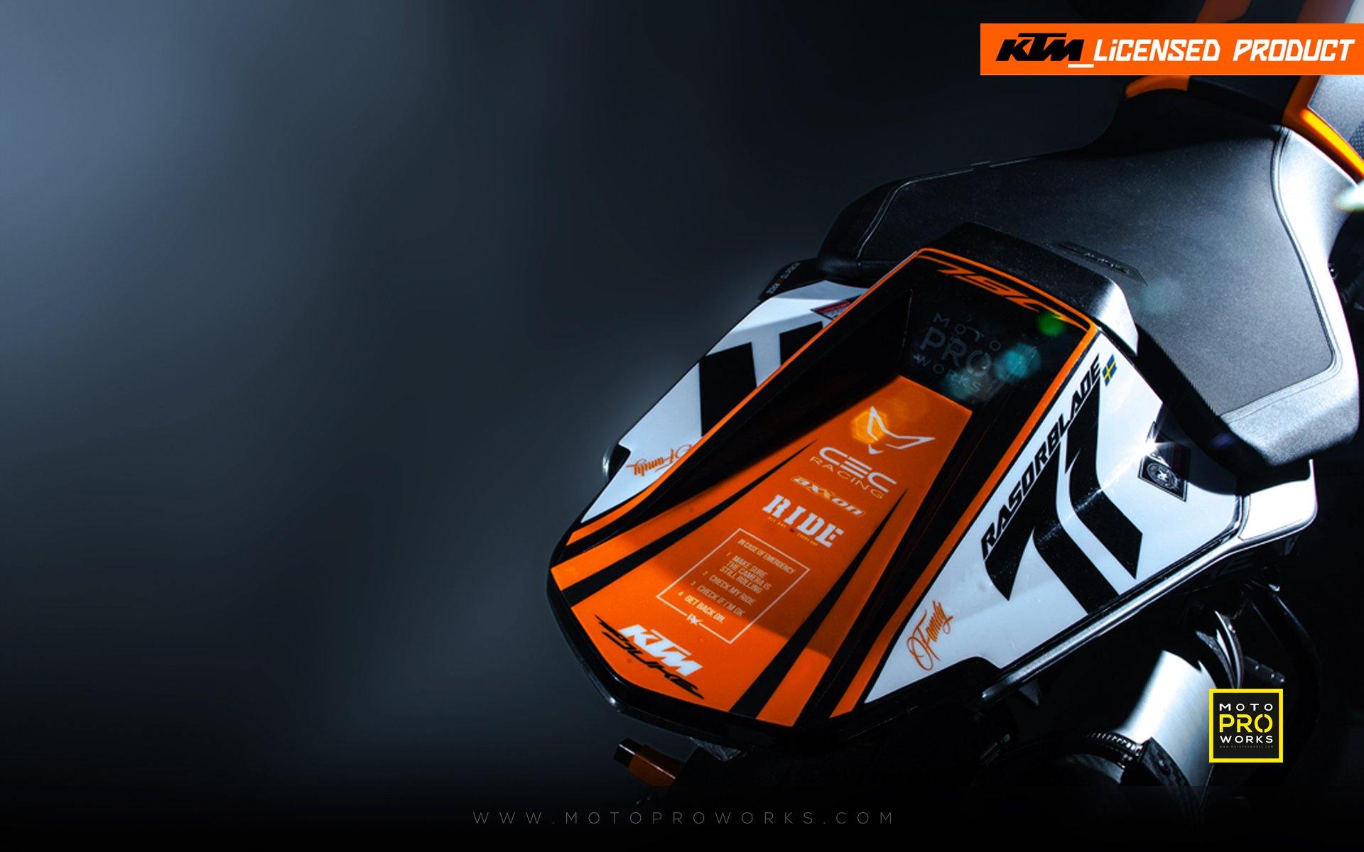 KTM 790 Duke GRAPHICS - "Rasorblade" (Black/Orange) - MotoProWorks