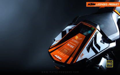 KTM 790 Duke GRAPHICS - "Rasorblade" (Black/Orange) - MotoProWorks