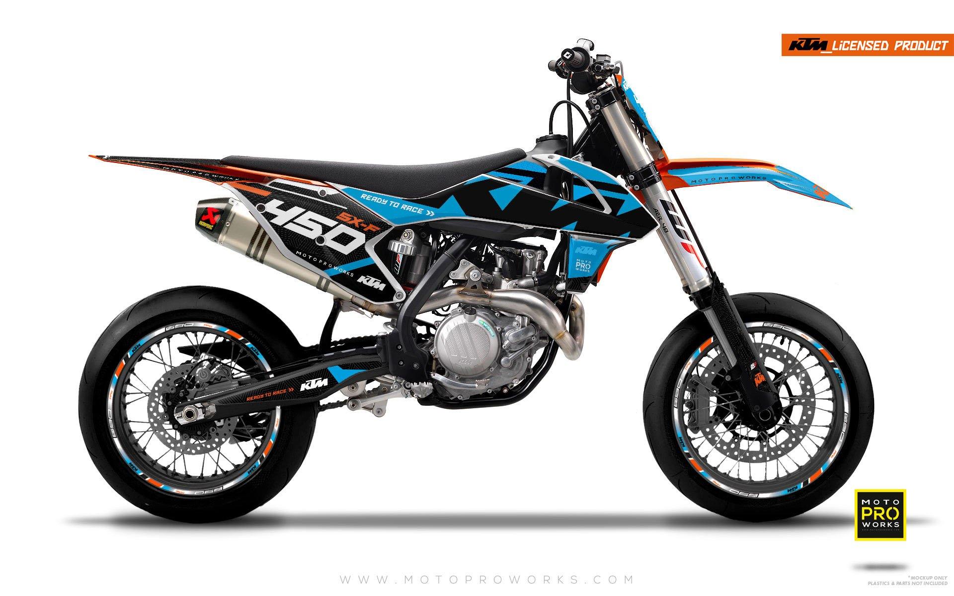 KTM EXC/SX/XC GRAPHICS - "READYONE" (blue/black) - MotoProWorks