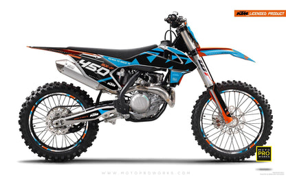KTM EXC/SX/XC GRAPHICS - "READYONE" (blue/black) - MotoProWorks