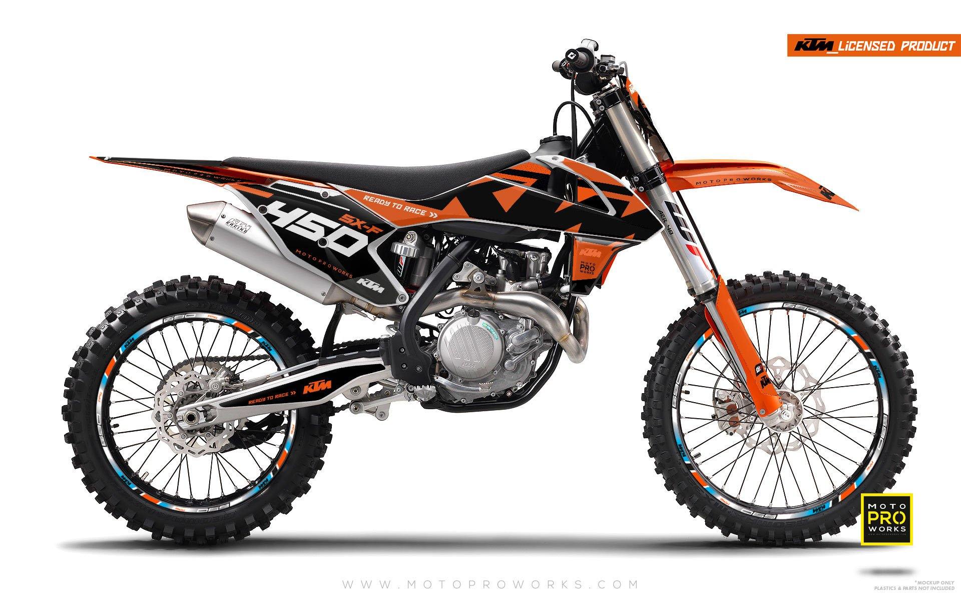 KTM EXC/SX/XC GRAPHICS - "READYONE" (orange/black) - MotoProWorks