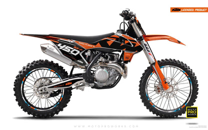 KTM EXC/SX/XC GRAPHICS - "READYONE" (orange/black) - MotoProWorks