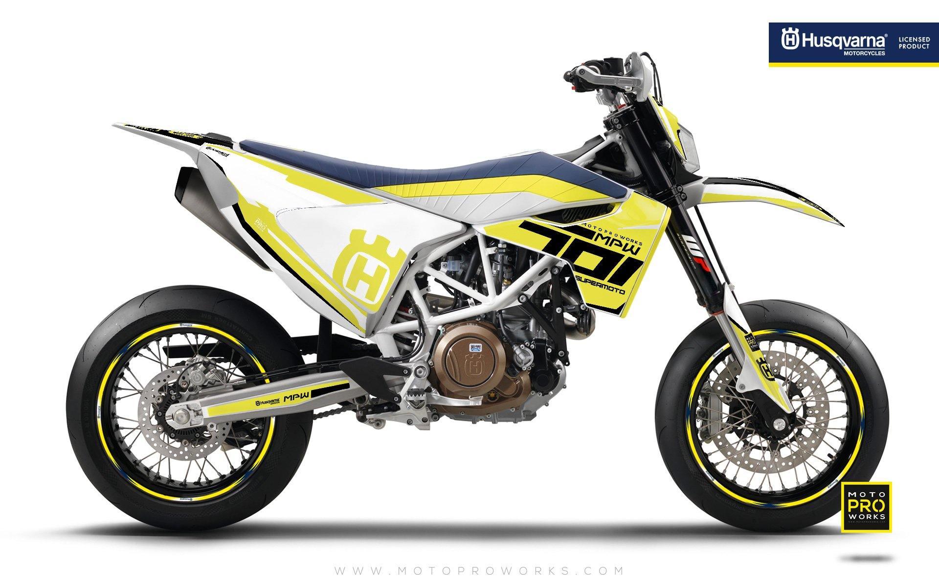 Husqvarna 701 GRAPHICS - "SEVENOHONE" (Yellow) - MotoProWorks