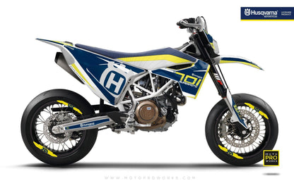 Husqvarna 701 GRAPHICS - "SEVENOHTWO" (Blue) - MotoProWorks