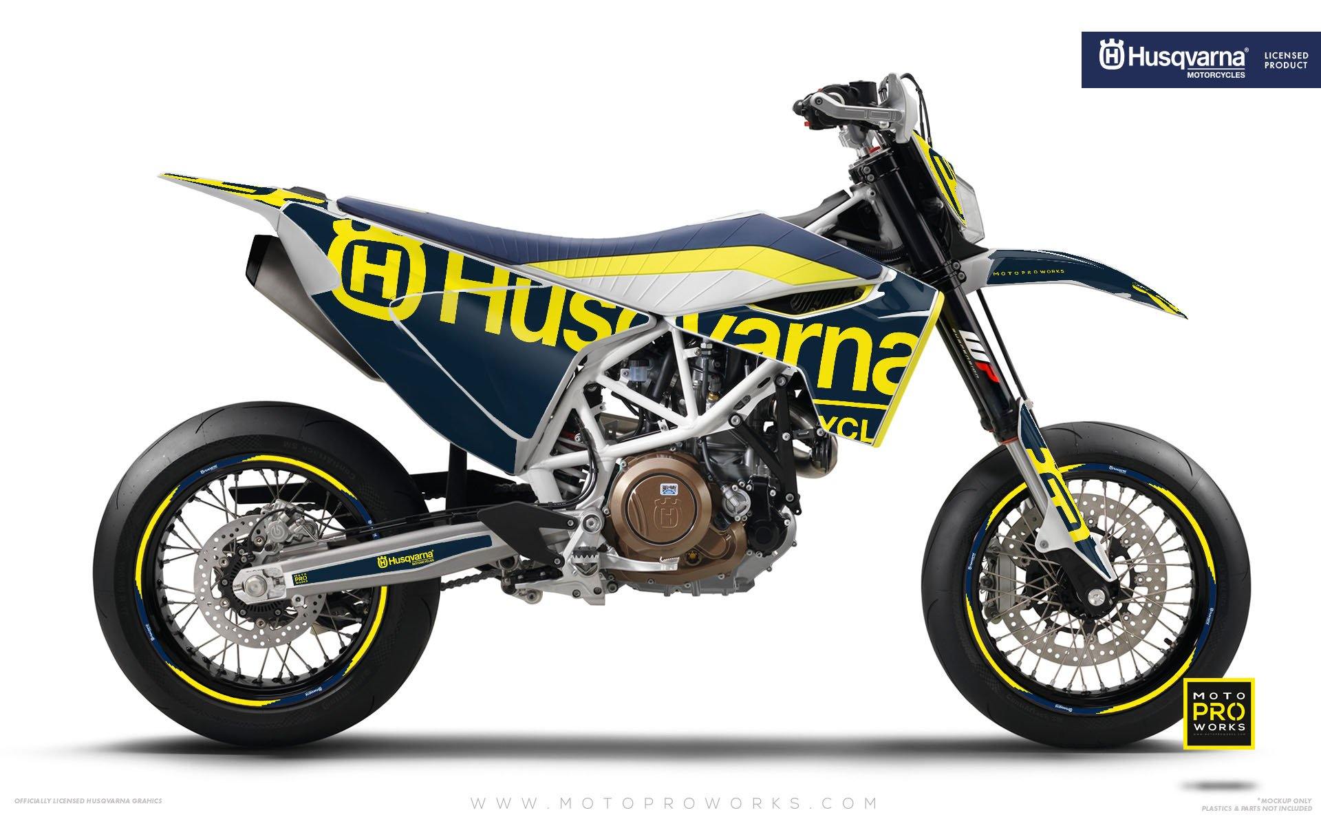 Husqvarna 701 GRAPHICS - "STATEMENT" (Blue) - MotoProWorks