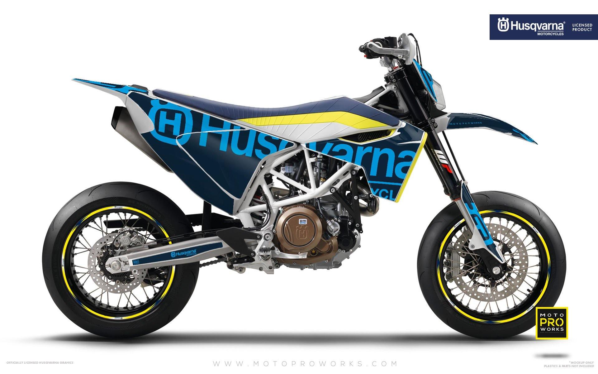 Husqvarna 701 GRAPHICS - "STATEMENT" (Cyan) - MotoProWorks