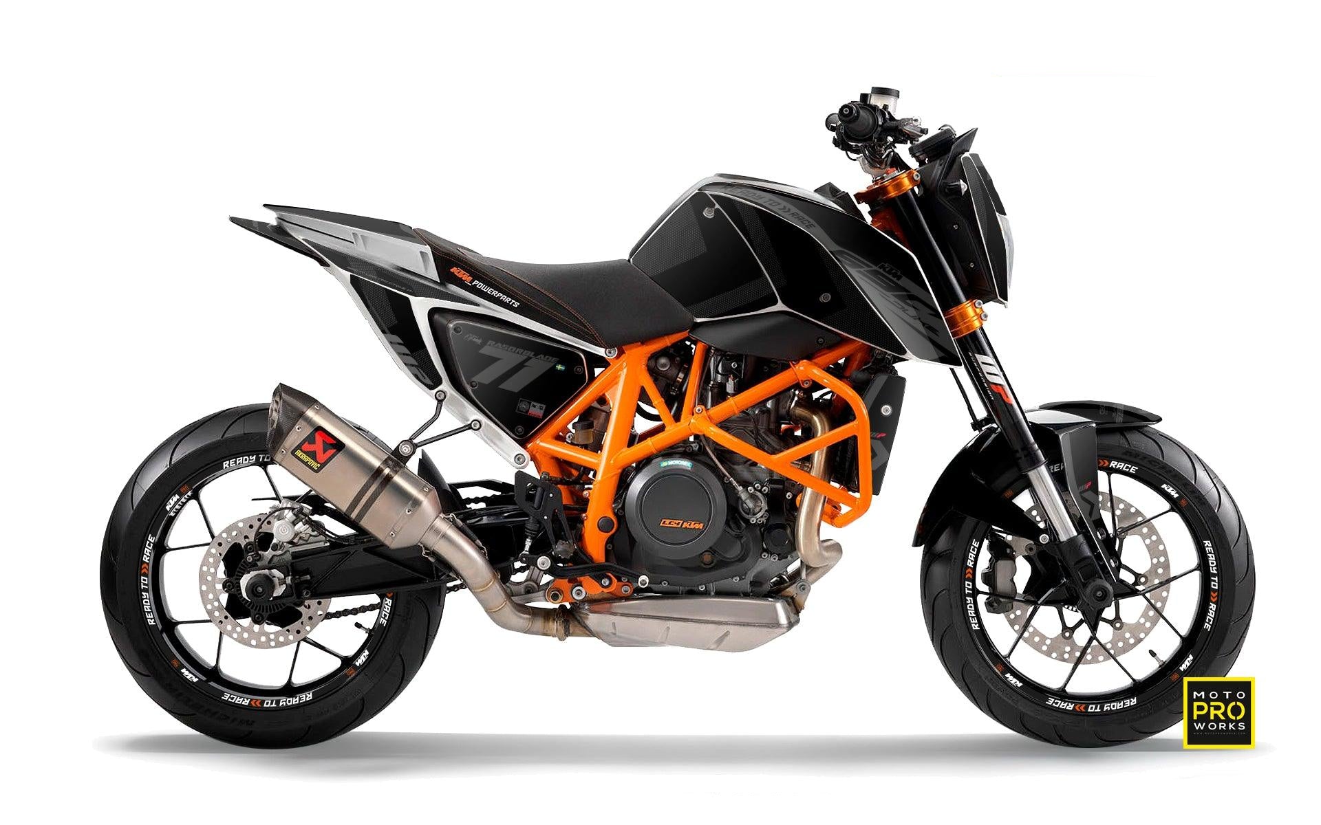 KTM 690 Duke GRAPHICS - "Rasorblade" (Stealth) - MotoProWorks
