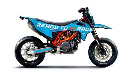 KTM 690 SMC-R GRAPHICS - "Ready2Race" (Blue) - MotoProWorks