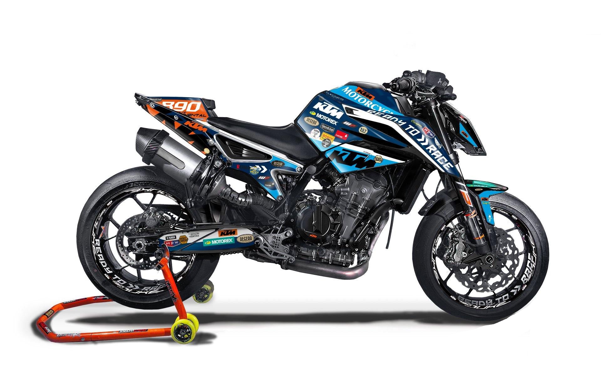 KTM 790/890 Duke GRAPHICS - "Regera" (Blue) - MotoProWorks