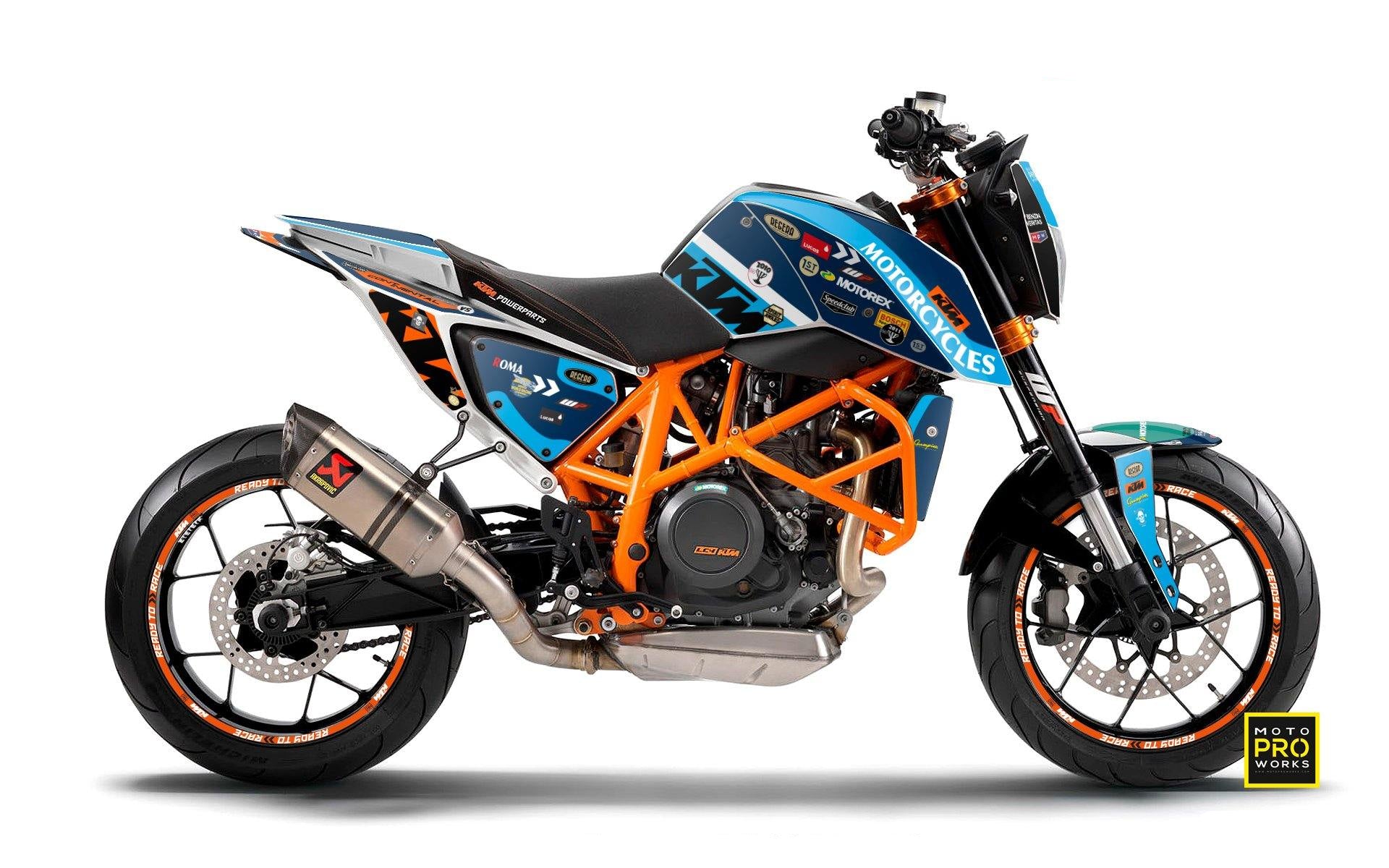 KTM 690 Duke GRAPHICS - "Regera" (Blue) - MotoProWorks
