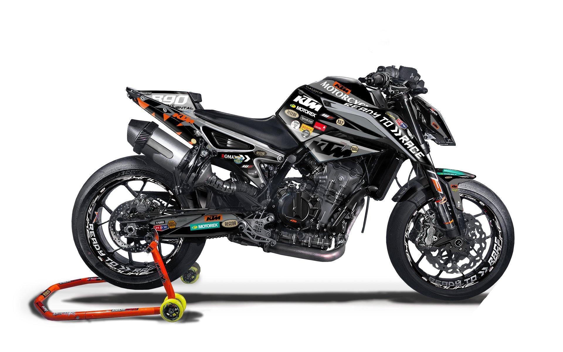 KTM 790/890 Duke GRAPHICS - "Regera" (Grey) - MotoProWorks
