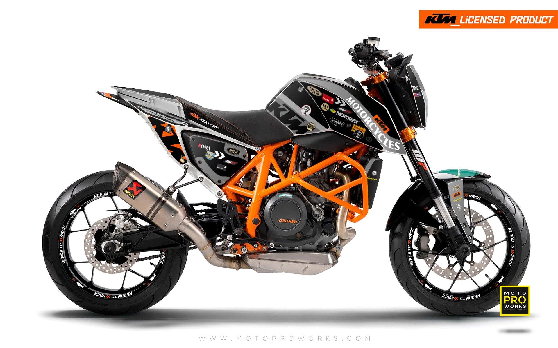 KTM 690 Duke GRAPHICS - "Regera" (Grey) - MotoProWorks